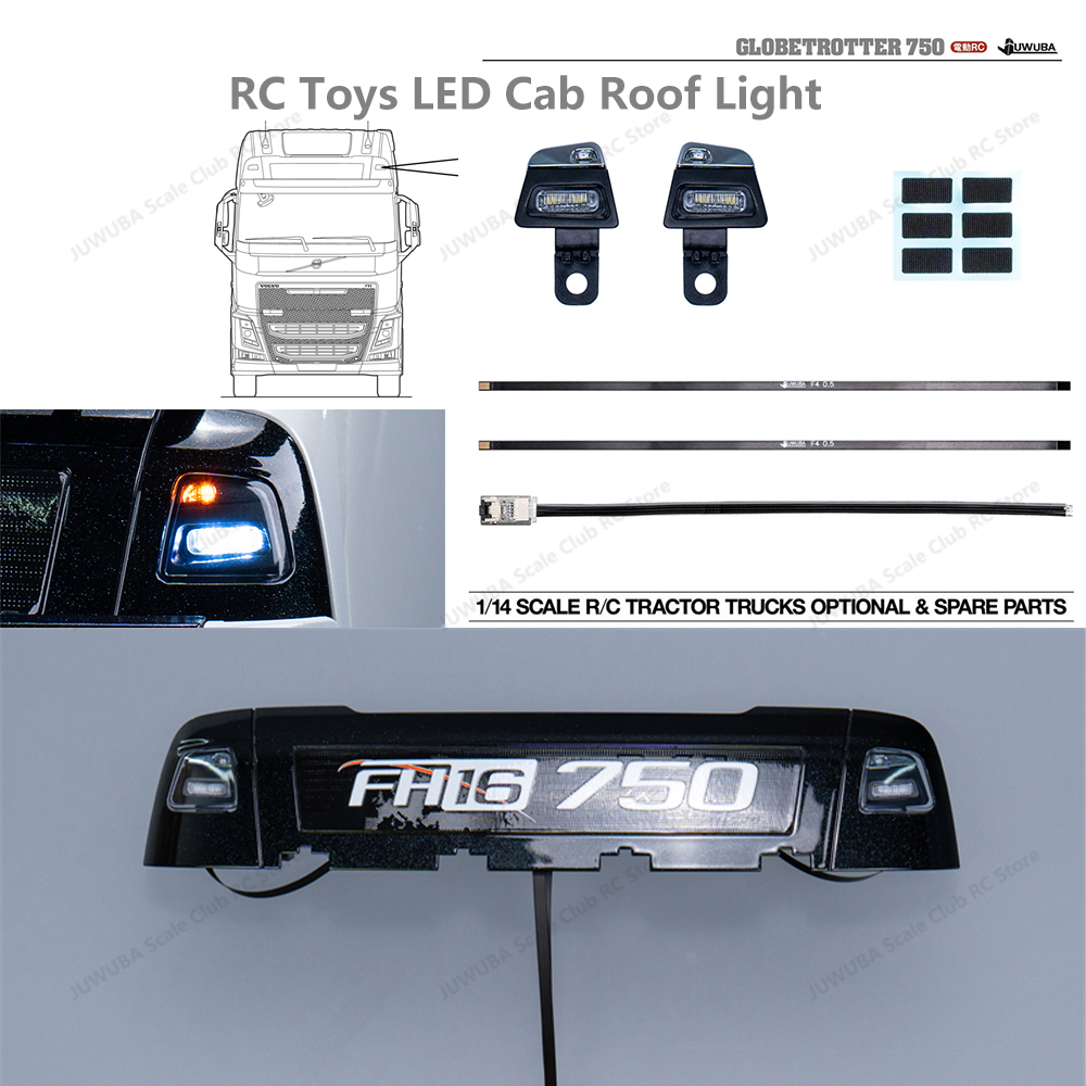 Heavy Equipment Volvo - LED Cab Roof Light for Tamiya