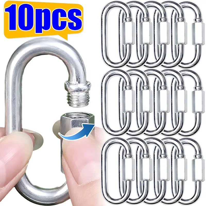 Heavy Equipment Keychain - 10/5pcs Quick Link Ring Stainless Steel