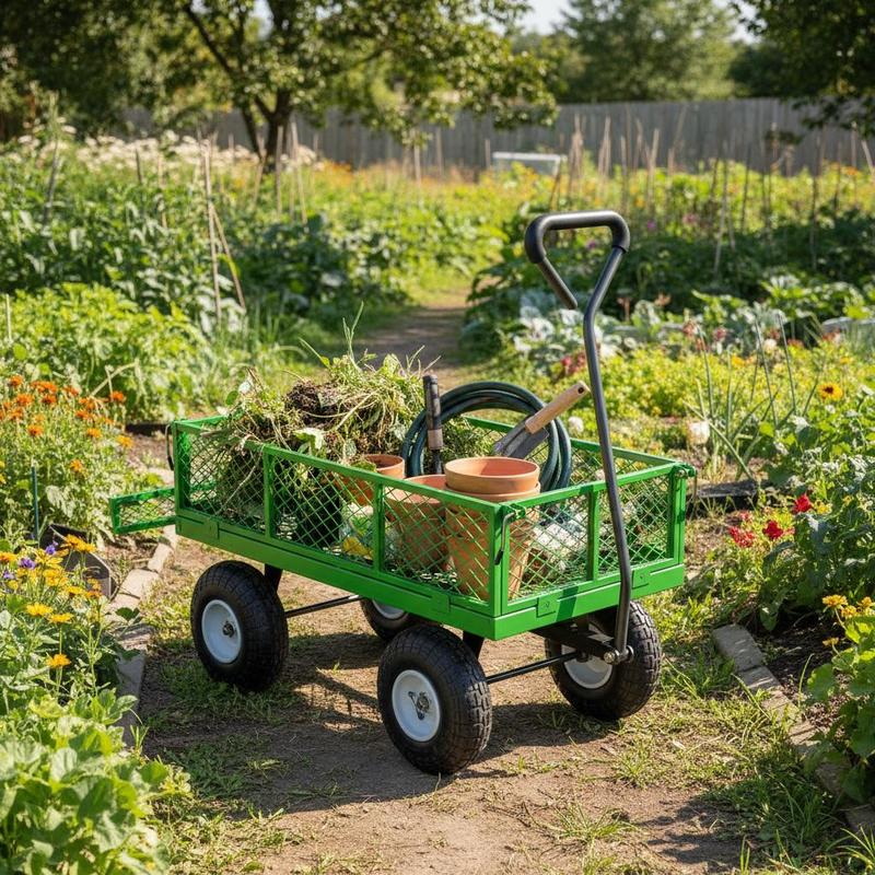 Steel Garden Cart 680 Lbs For  - Heavy Equipment Work のレビューと価格