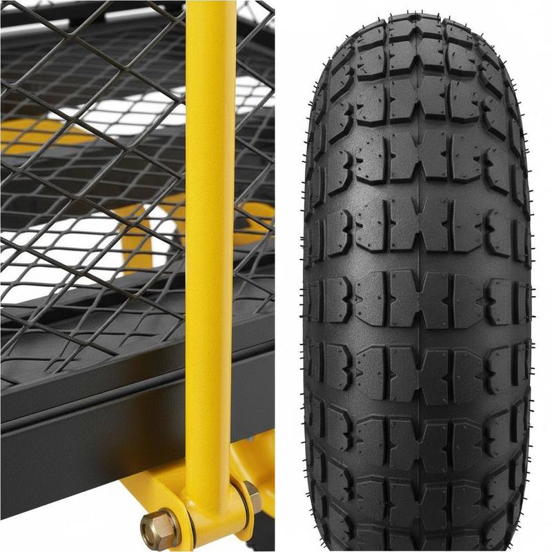 Steel Garden Cart 900 Lbs For  - Heavy Equipment Work のレビューと価格