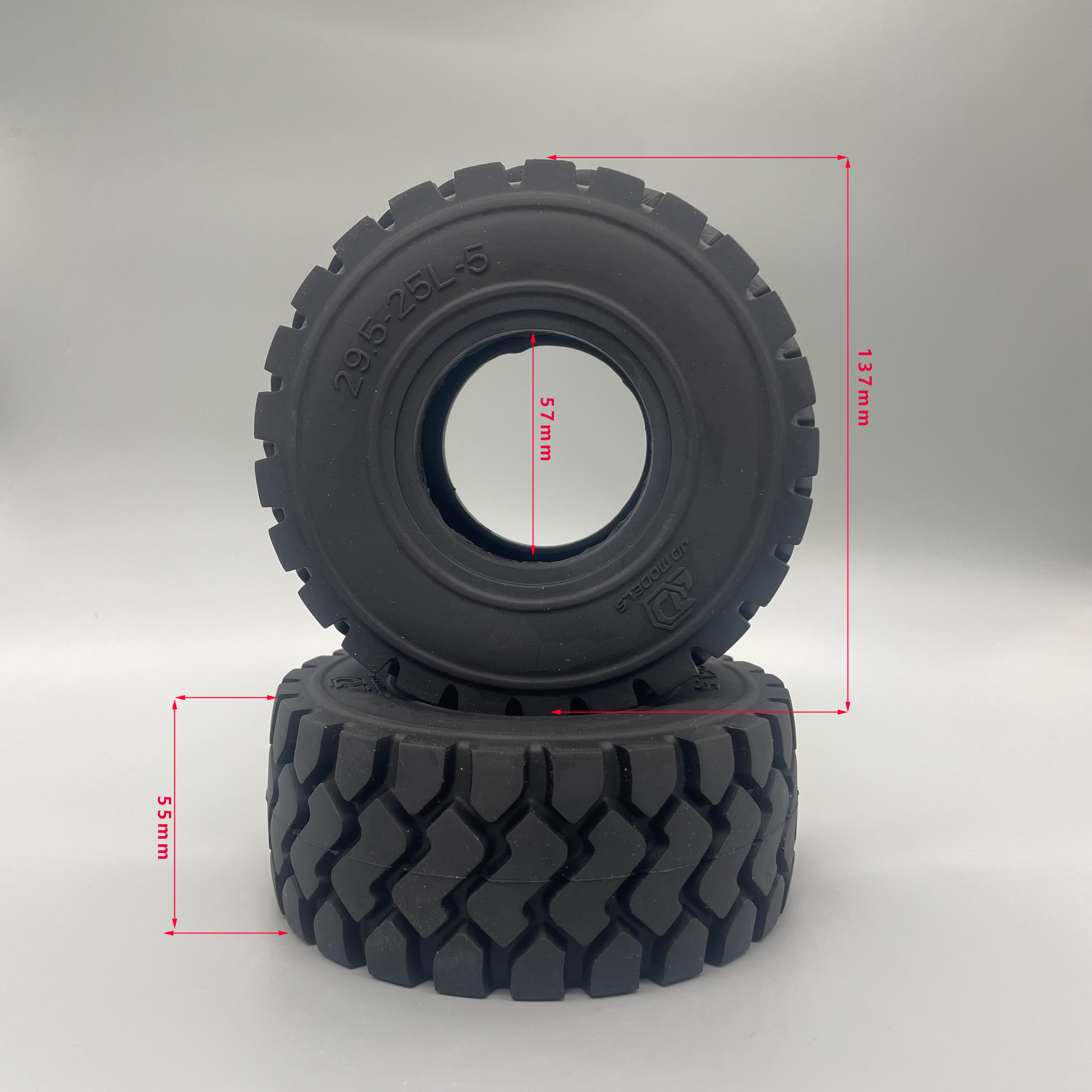 RC Loader Tires 137mm JDM-82 H - Heavy Equipment Bulldozer のレビューと価格