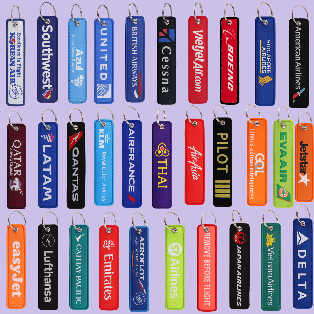 1pcs Aviation Logo Embroidered - Heavy Equipment Keychain のレビューと価格