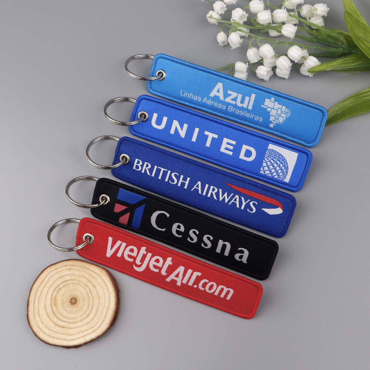 1pcs Aviation Logo Embroidered - Heavy Equipment Keychain のレビューと価格
