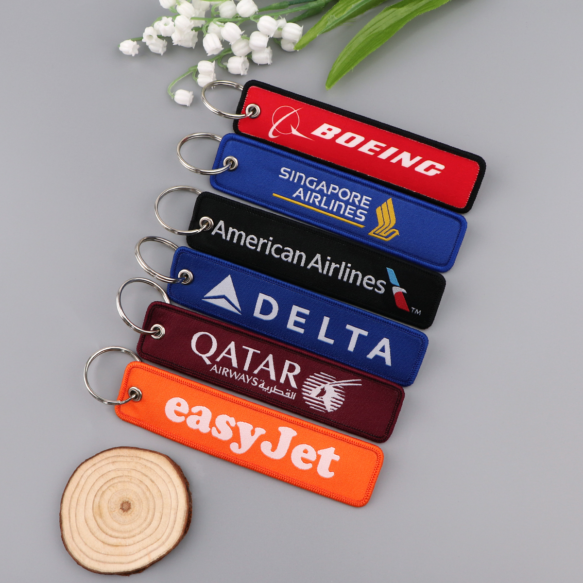1pcs Aviation Logo Embroidered - Heavy Equipment Keychain のレビューと価格
