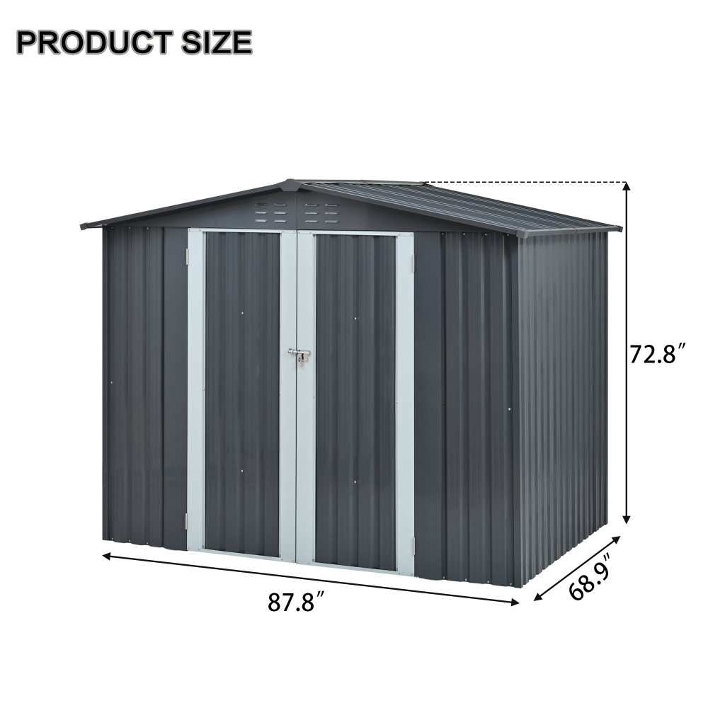 Metal Storage Shed with Double - Heavy Equipment Yard のレビューと価格