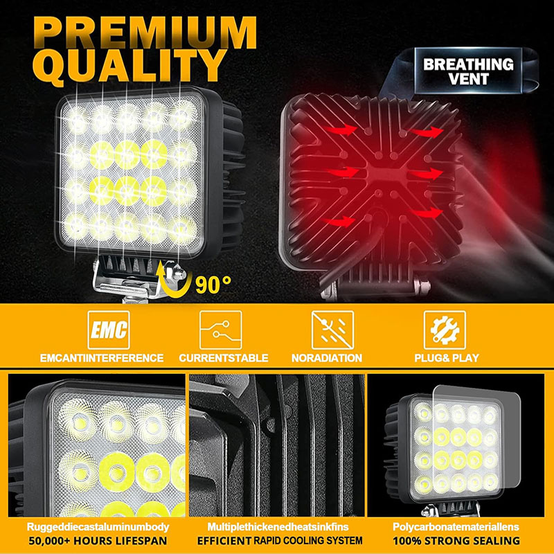 1PC 60W Vehicle Work Light Spo - Heavy Equipment Work のレビューと価格