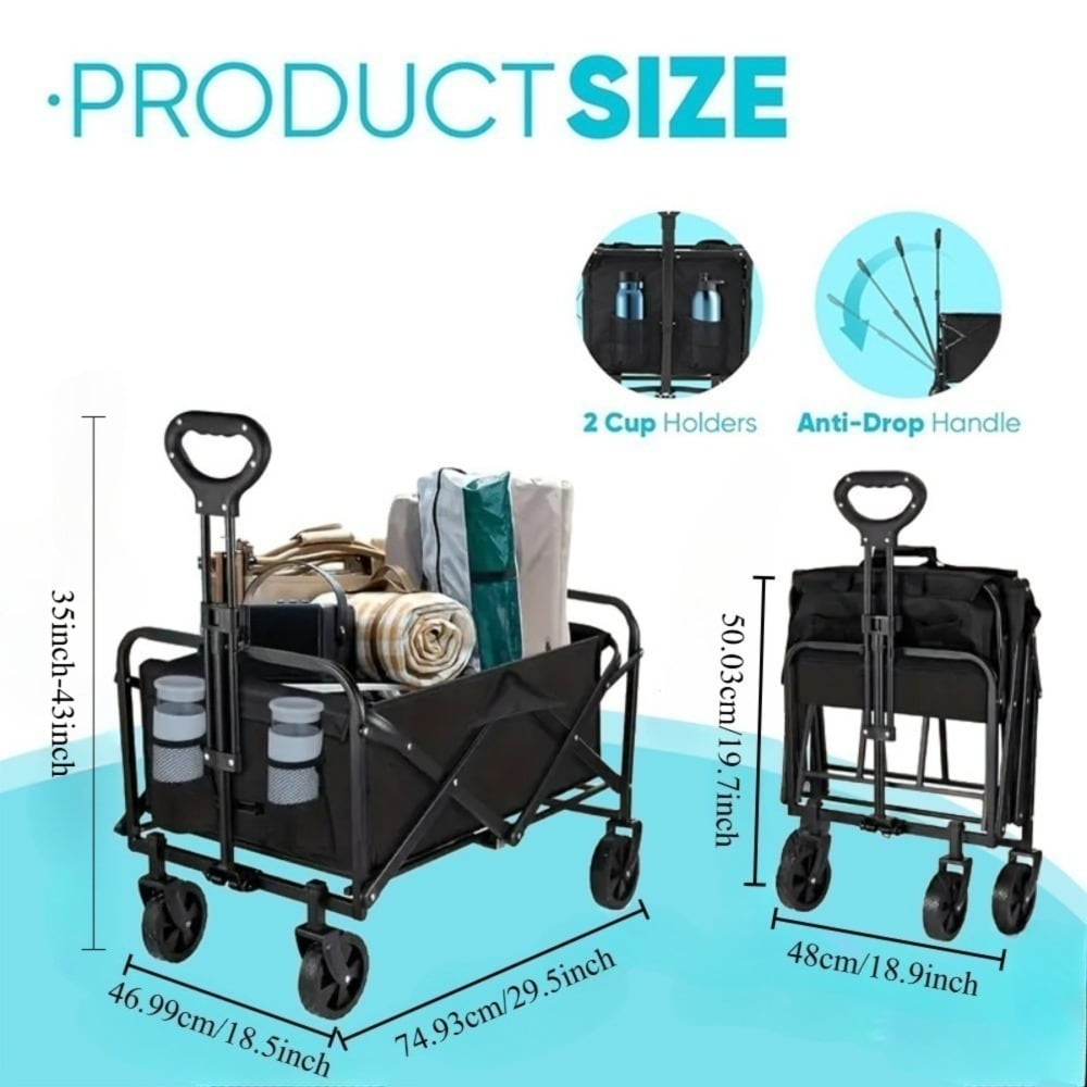 Black Heavy Duty Folding Utili - Heavy Equipment Yard のレビューと価格