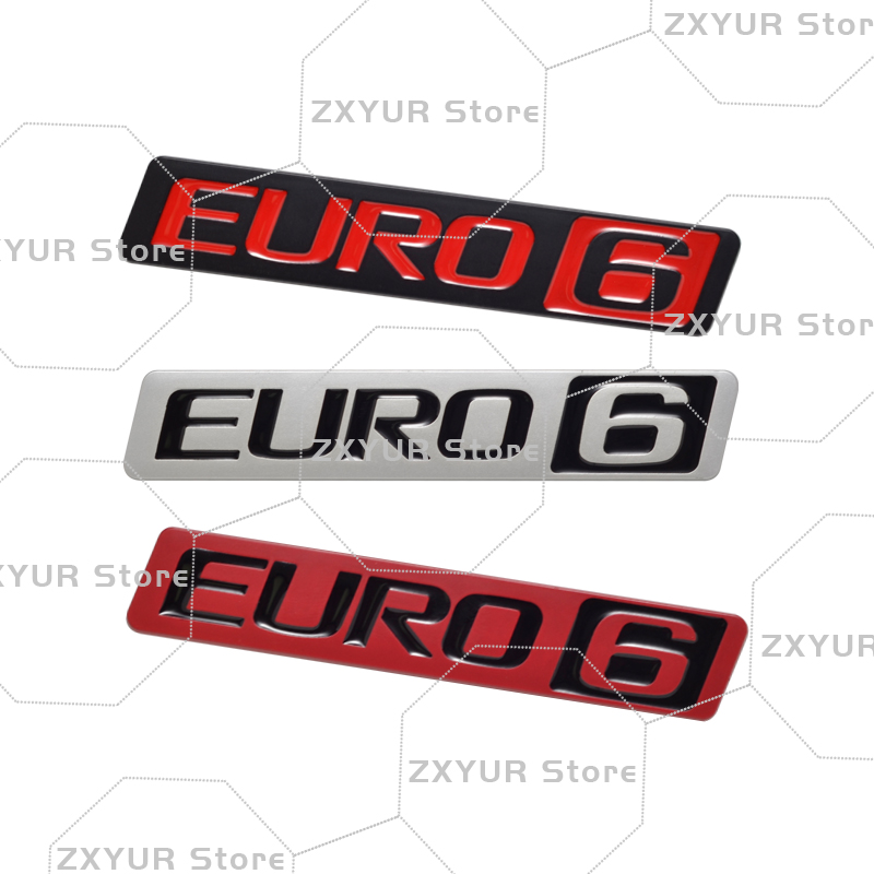 Metal EURO 6 Emblem Car Sticke - Heavy Equipment Volvo のレビューと価格