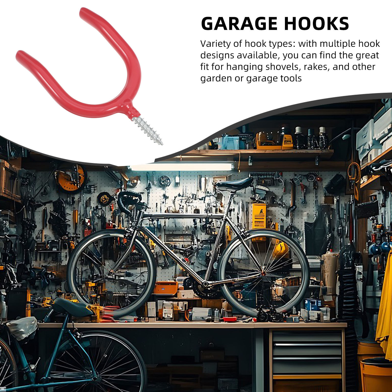U Shaped Screw in Utility Hook - Heavy Equipment Yard のレビューと価格