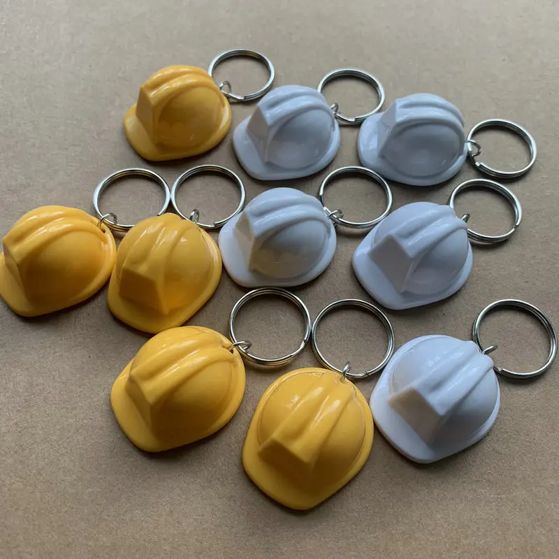 3D safety helmet keychain key  - Heavy Equipment Keychain のレビューと価格
