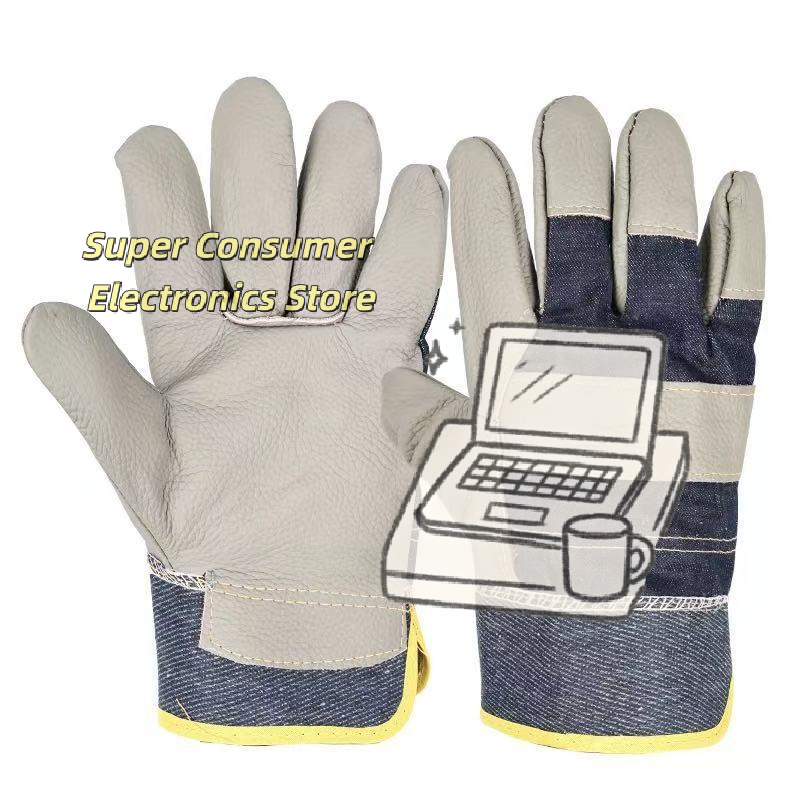 1 Pair Cowhide Denim Gloves Th - Heavy Equipment Yard のレビューと価格