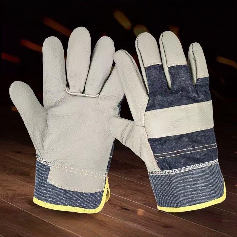 1 Pair Cowhide Denim Gloves Th - Heavy Equipment Yard のレビューと価格