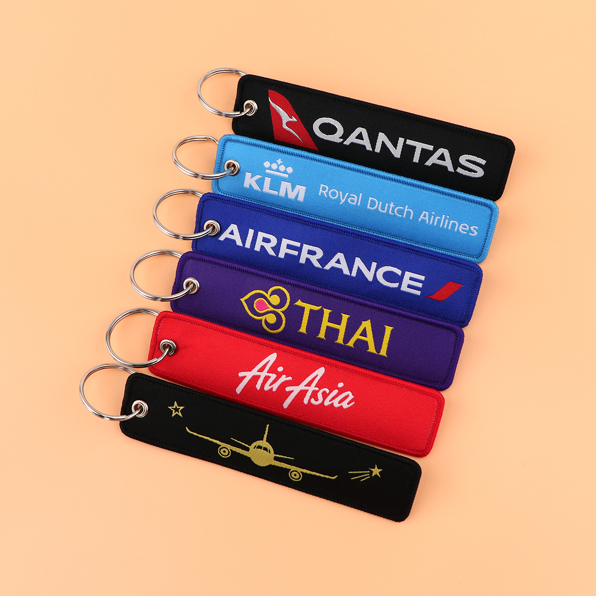 Airlines Embroidery Key Fobs F - Heavy Equipment Keychain のレビューと価格